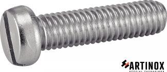 [DIN 84] TORNILLOS CABEZA CILINDRICA RANURADA - ACERO INOXIDABLE A2 (SIMILAR ISO 1207, NFE25-127, UNI 6107)