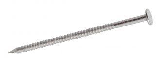 FLAT HEAD RINGED NAIL - STAINLESS STEEL A2