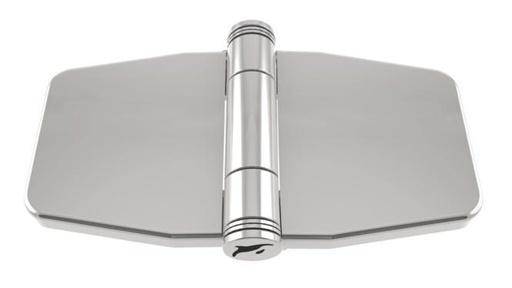 [814821478 45] HINGE WITH SNAP-DOWN COVER - STAINLESS STEEL A4