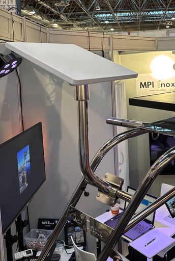 STARLINK MINI MPI STAINLESS STEEL SUPPORT, ADAPTABLE TO TUBE DIAMETER 22 TO 35mm. 316L STAINLESS STEEL